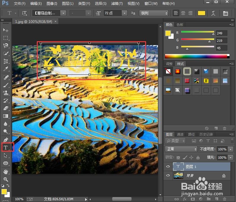 给文字添加描边和贝壳效果
