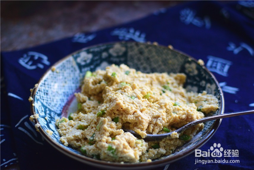 自制鸡蛋豆腐饼