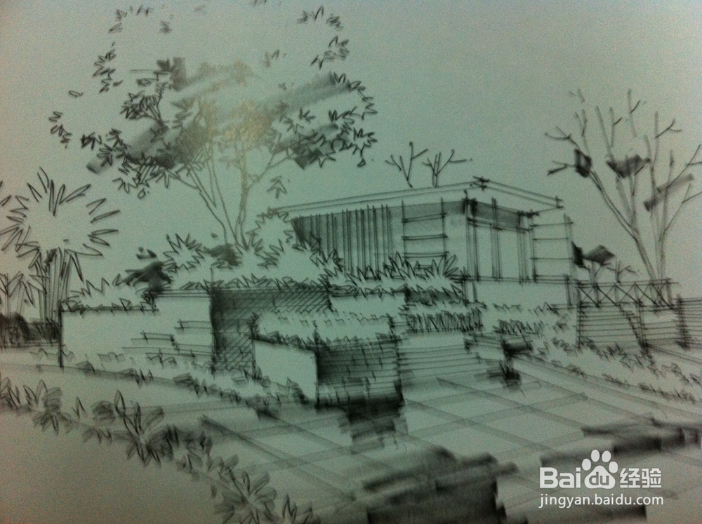 景观建筑效果图上色详解