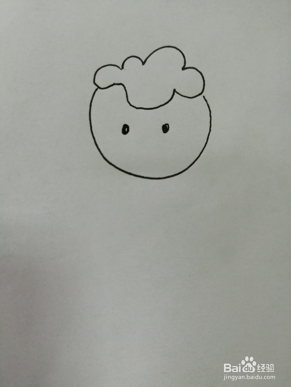 可爱的小绵羊怎么画