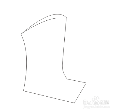 蒙古靴子的简笔画