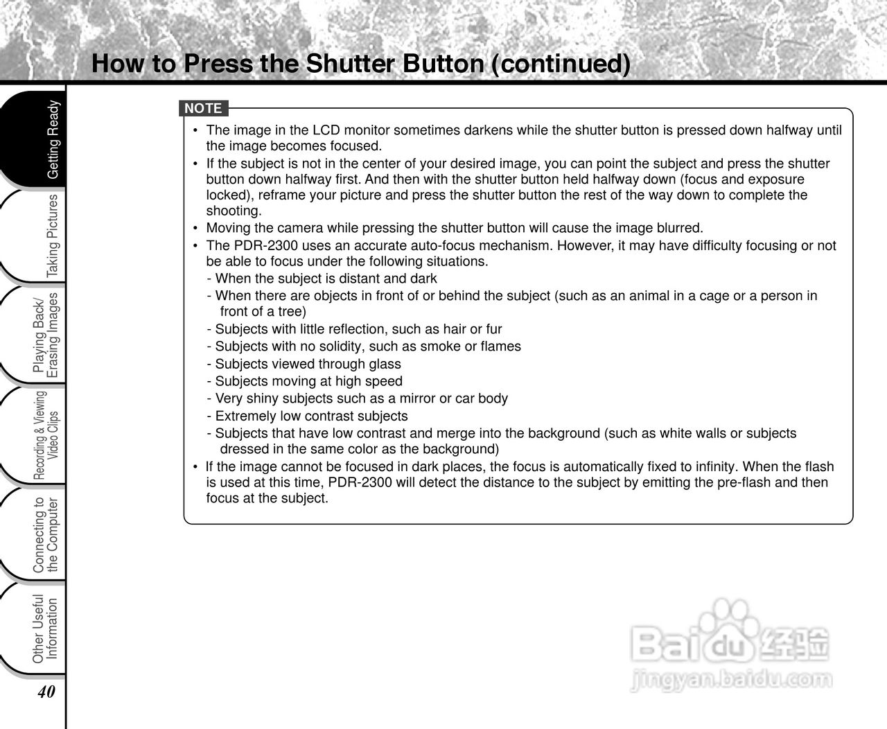 东芝PDR-2300数码相机使用说明书:[4]