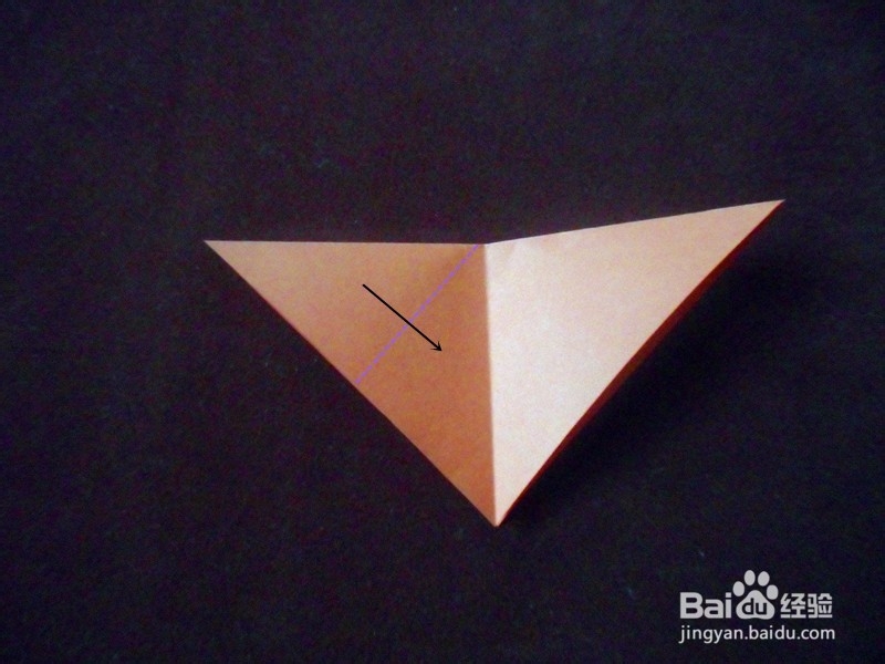 如何折叠双三角形