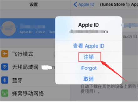 我的iPad迷你设置了新的ID帐号和密码 旧的帐号如何注销 以便我以后再用旧账号（电子邮件）