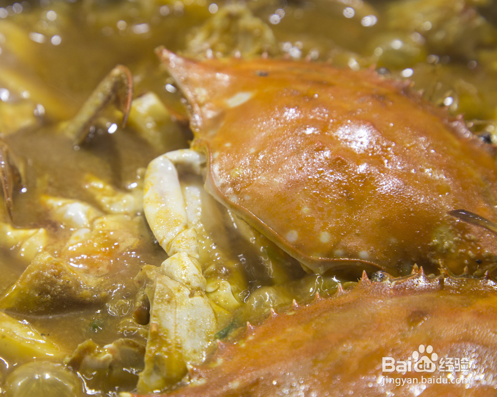 自己做梭子蟹炒年糕海鲜美食