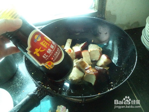 油豆腐焖东坡肉的步骤