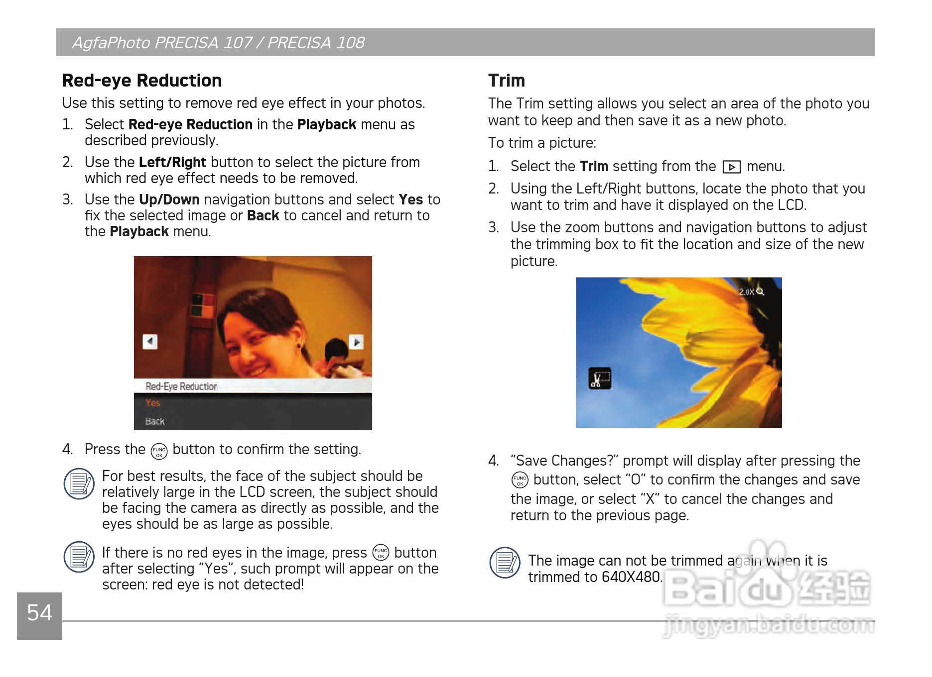 爱克发AgfaPhoto PRECISA 108数码相机使用说明书:[6]