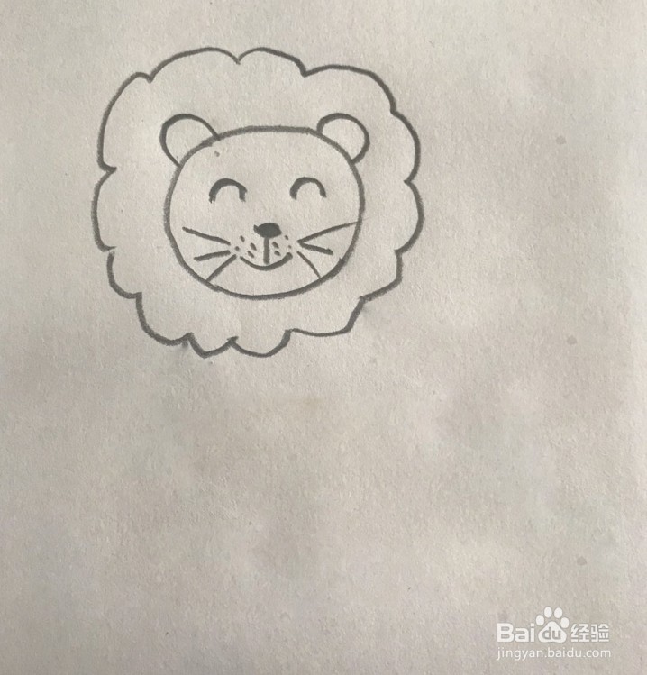 【简笔画】狮子的分步画法