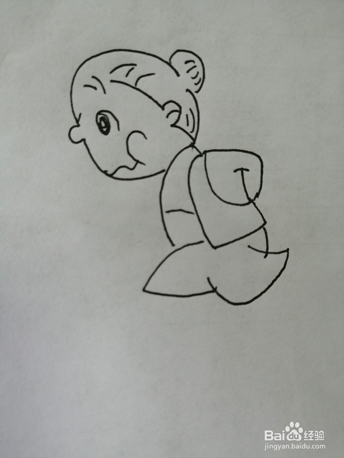 简笔画老奶奶怎么画