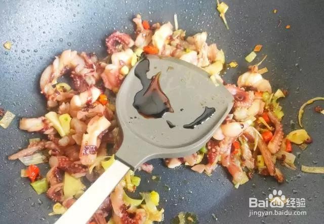 好吃的韭菜炒鱿鱼，简单！