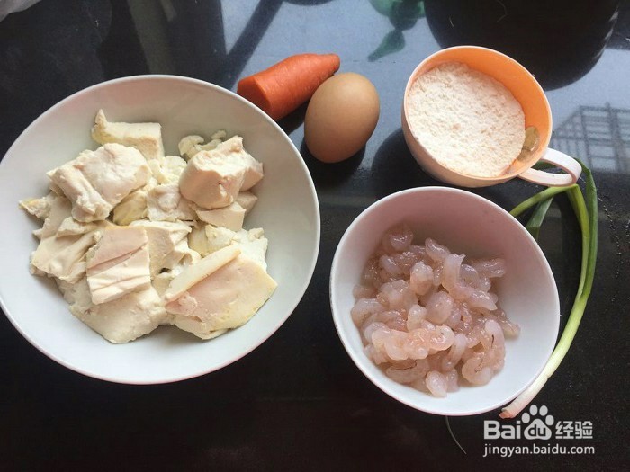 虾仁豆腐饼怎么做