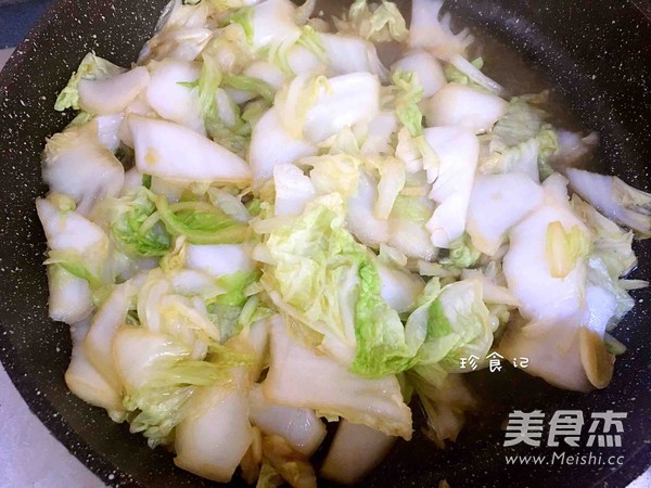 大虾炒白菜的做法
