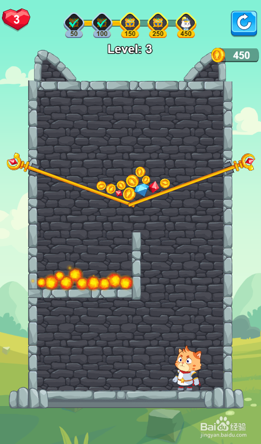 Cat Force的Level：3如何通过？