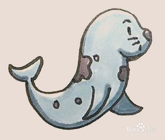 简笔画之海豹