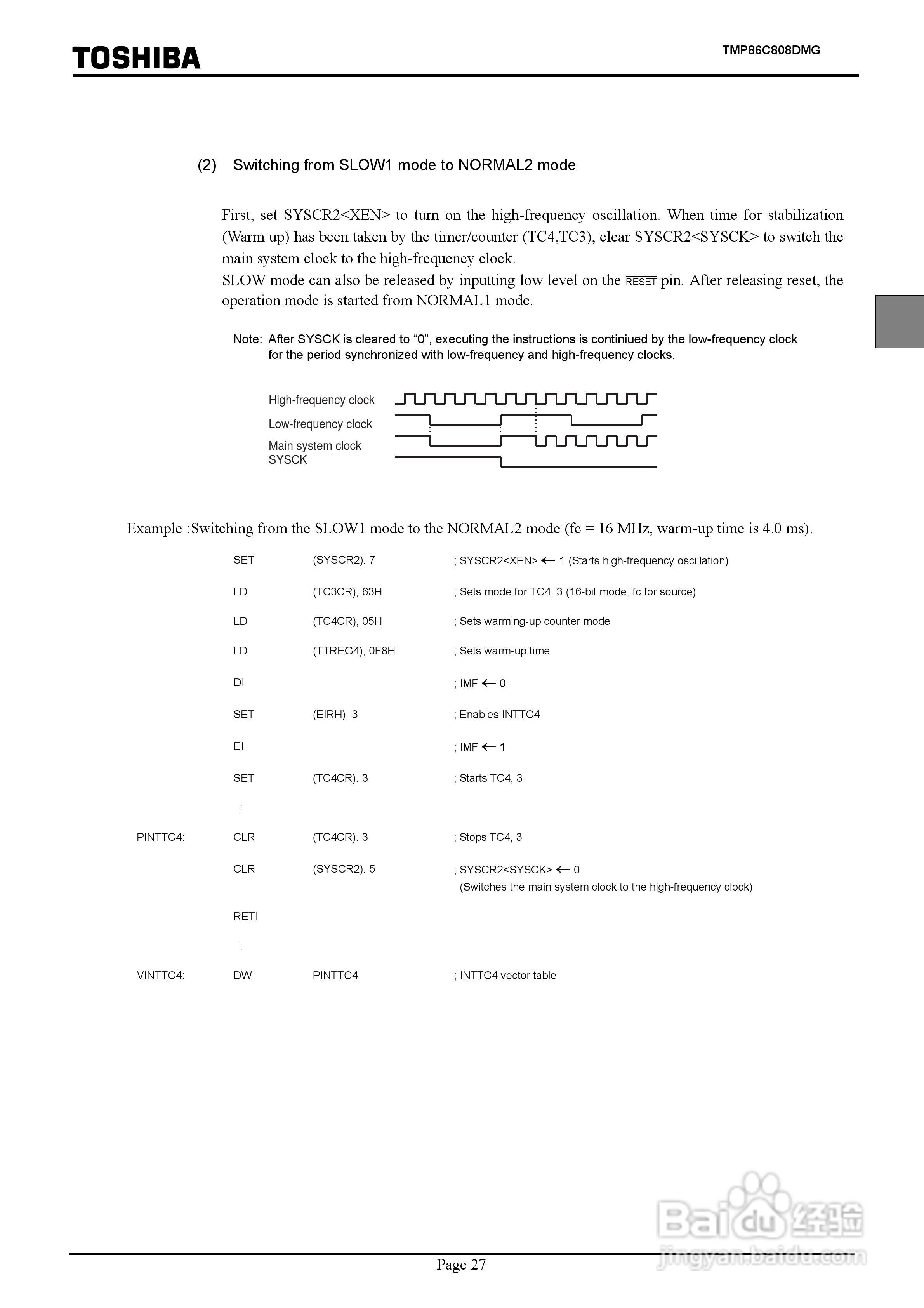 TOSHIBA TMP86C808DMG微处理器说明书:[4]