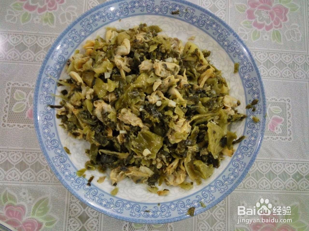 花蛤(花甲)炒咸菜的做法