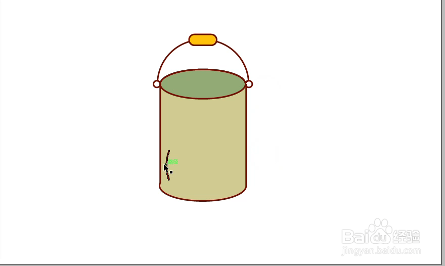 怎样在illustrator中绘制水桶小图标