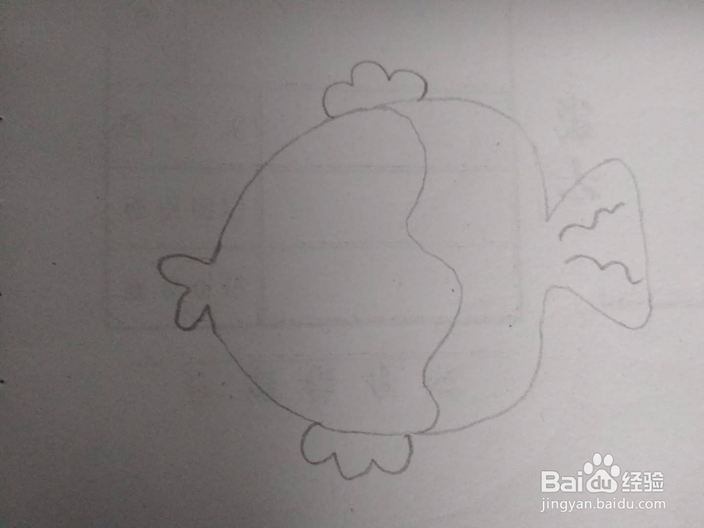 多妈简笔画海洋动物接吻鱼