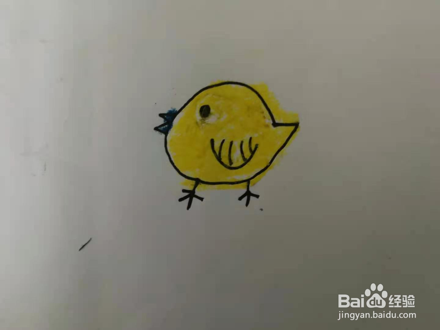 简笔画小黄鸡