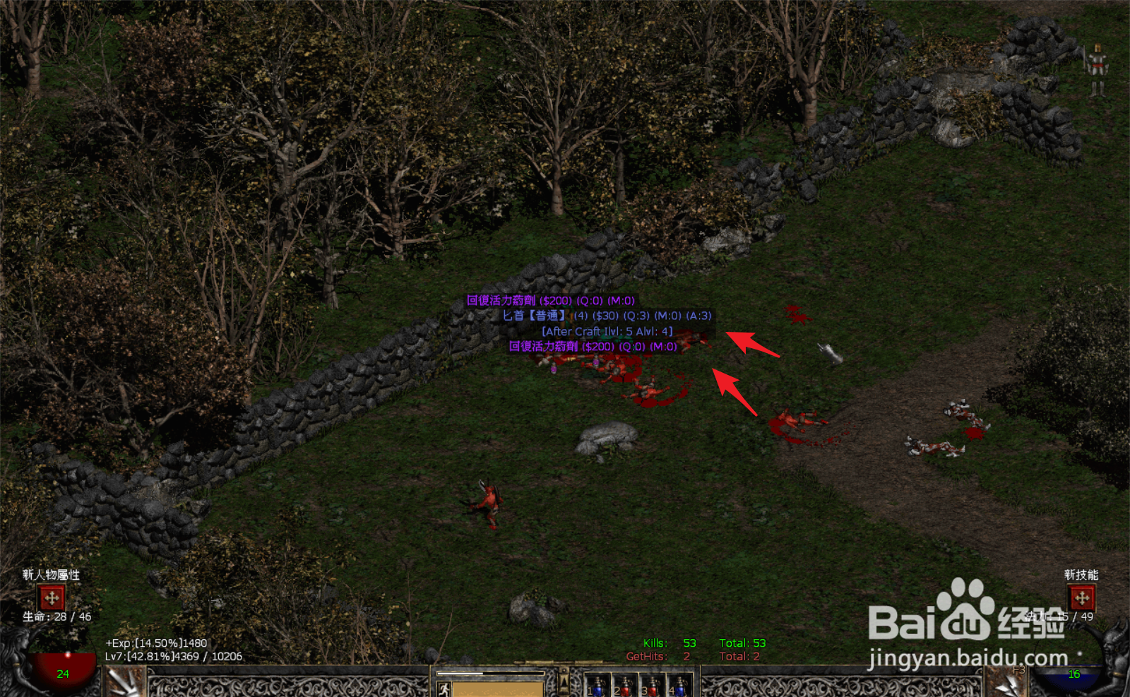 暗黑2怎么呈现地面所有装备?