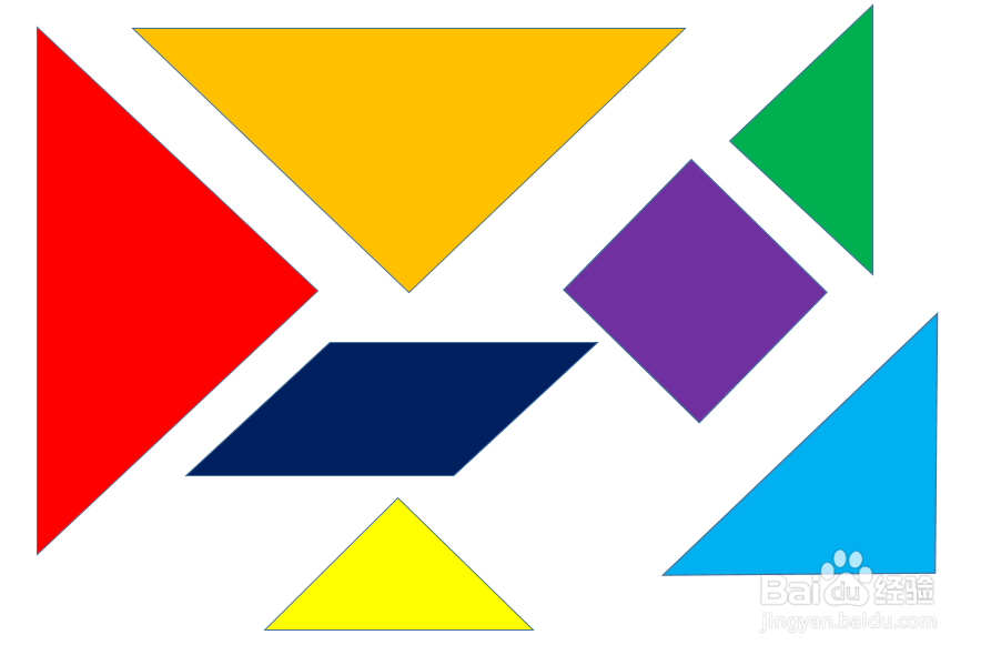 如何使用Word制作七巧板奔跑小鸡拼图题目？