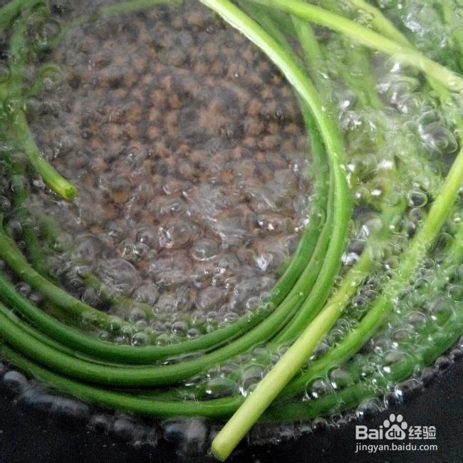 应该这样做油泼手撕蒜苔