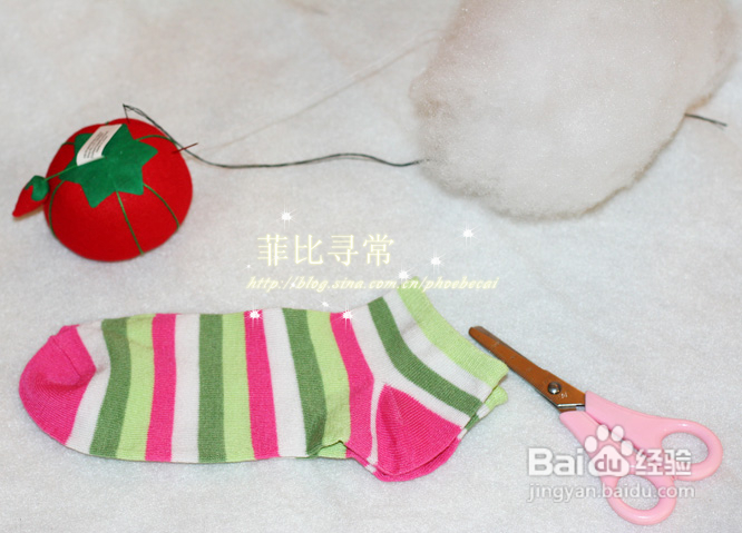 DIY粉可爱的袜子猫成为新宠（分享过程）