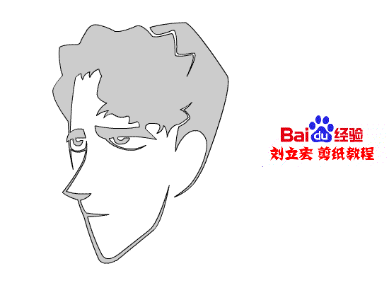 刘立宏一剪刀剪纸教程 《柯南》白鸟任三郎