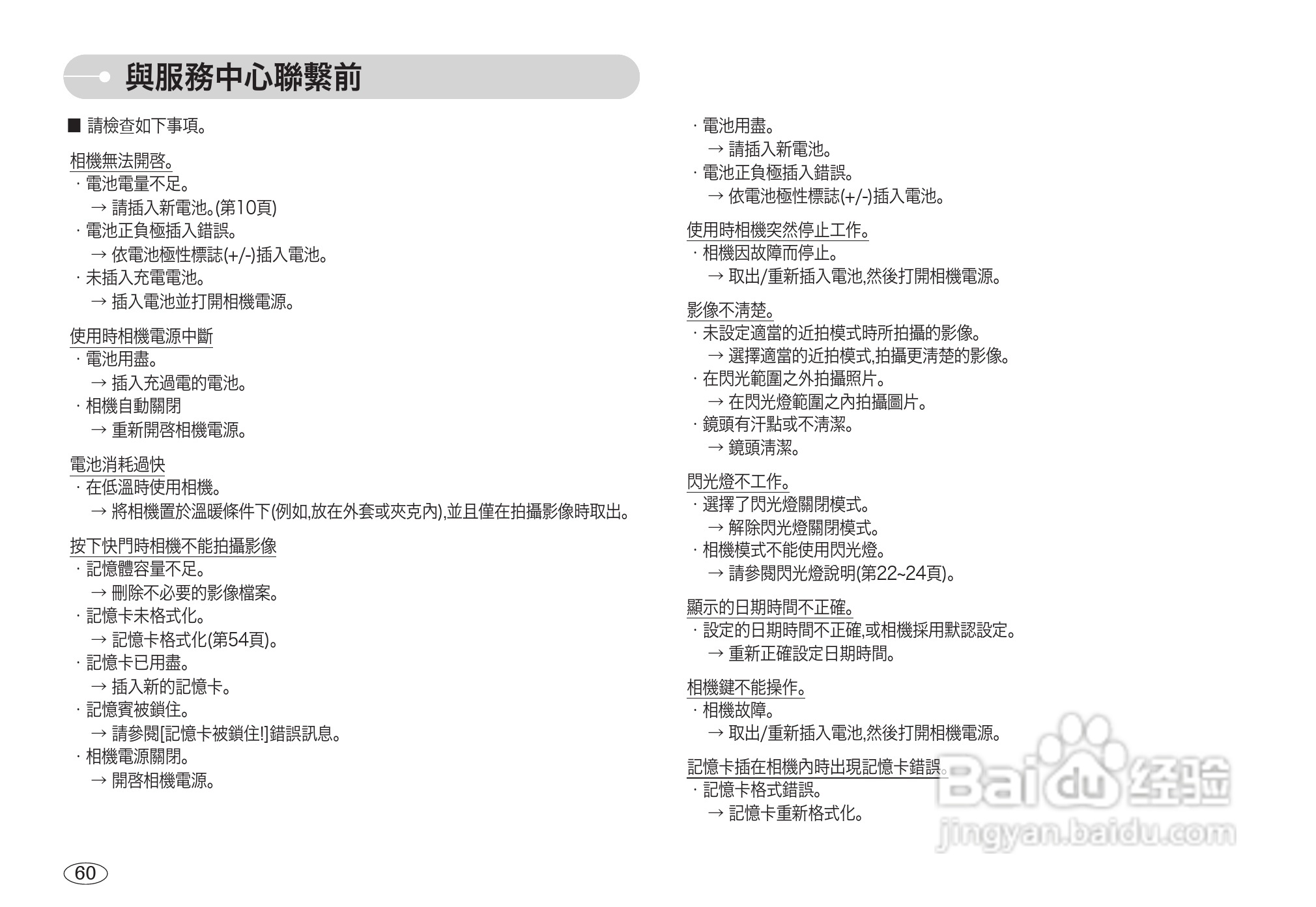 三星L700数码相机使用说明书:[7]