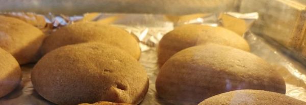 烤黑麦发面饼夹奥尔良鸡腿