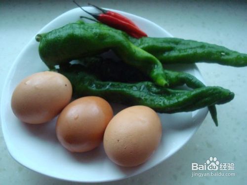 青红辣椒鸡蛋花