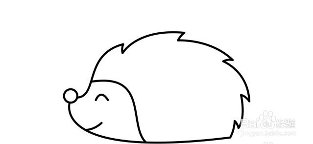 怎么画刺猬的简笔画