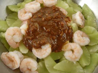 虾仁麻酱莴笋