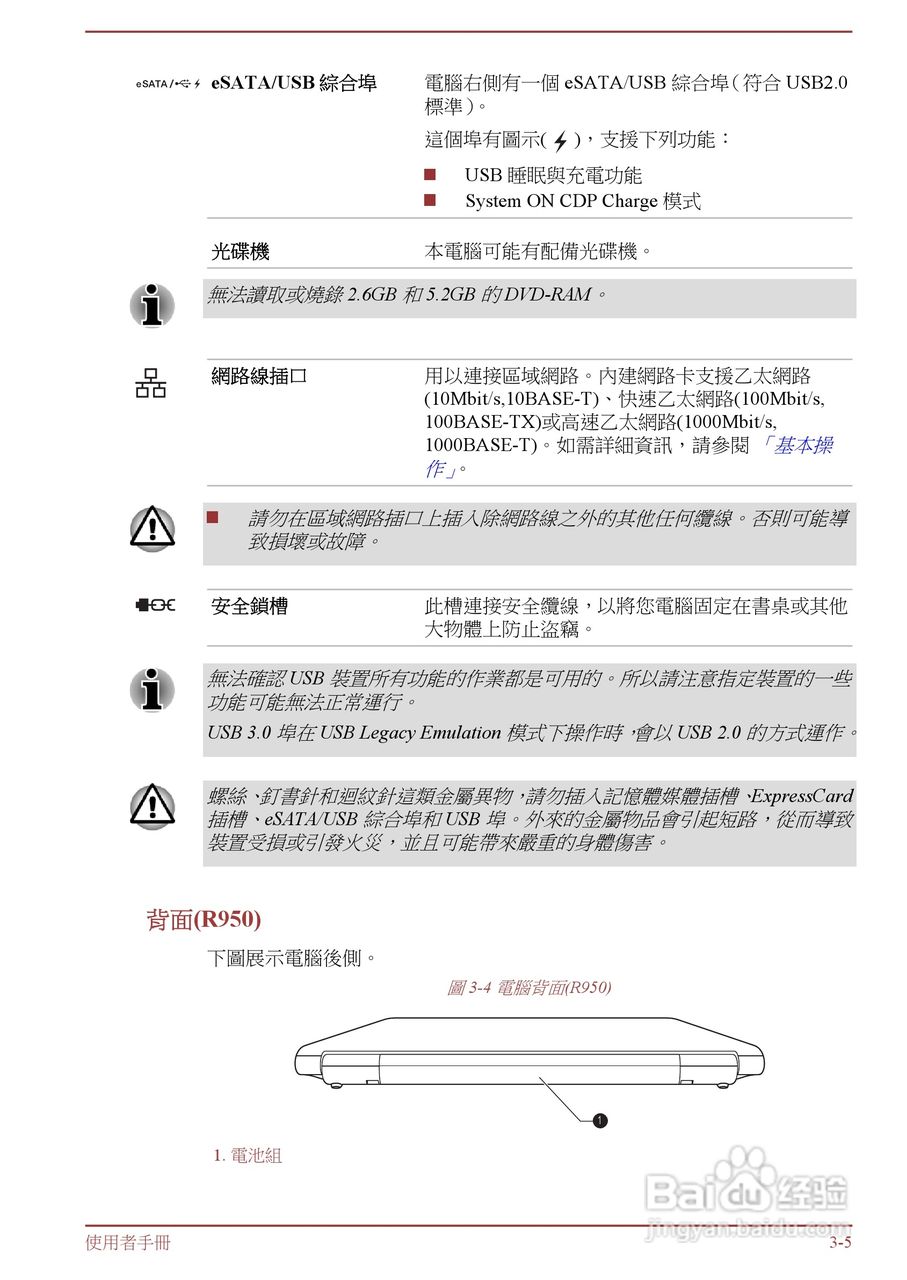 东芝 Tecra R950(WIN8)笔记本电脑说明书:[4]
