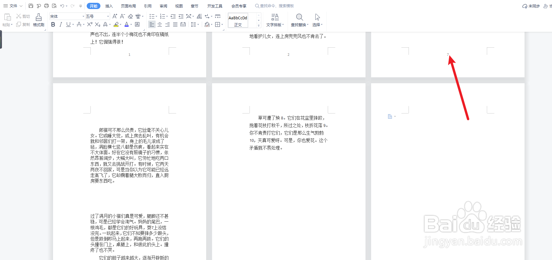 分节符导致页码混乱