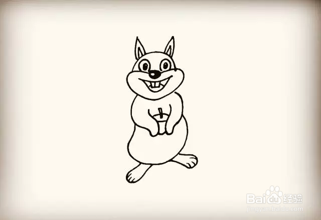 简笔画怎么画松鼠