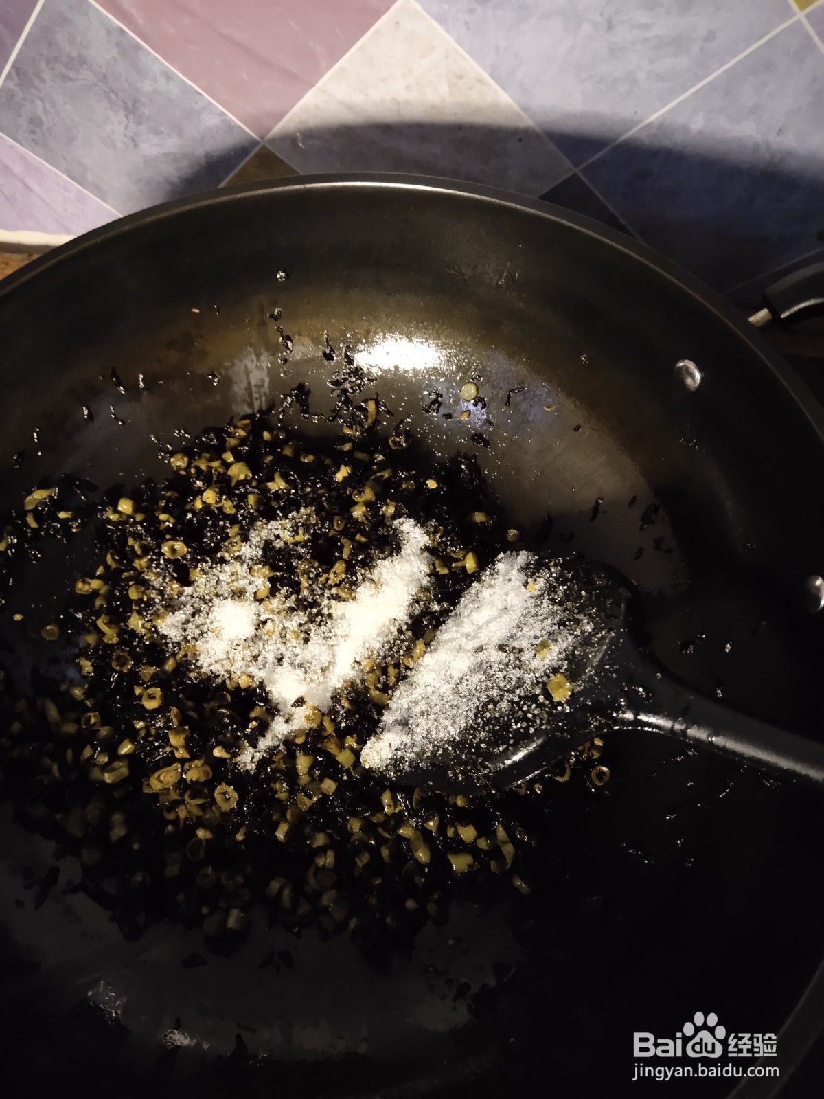 豇豆干菜荞麦饼