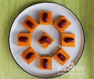 红枣蒸南瓜的做法