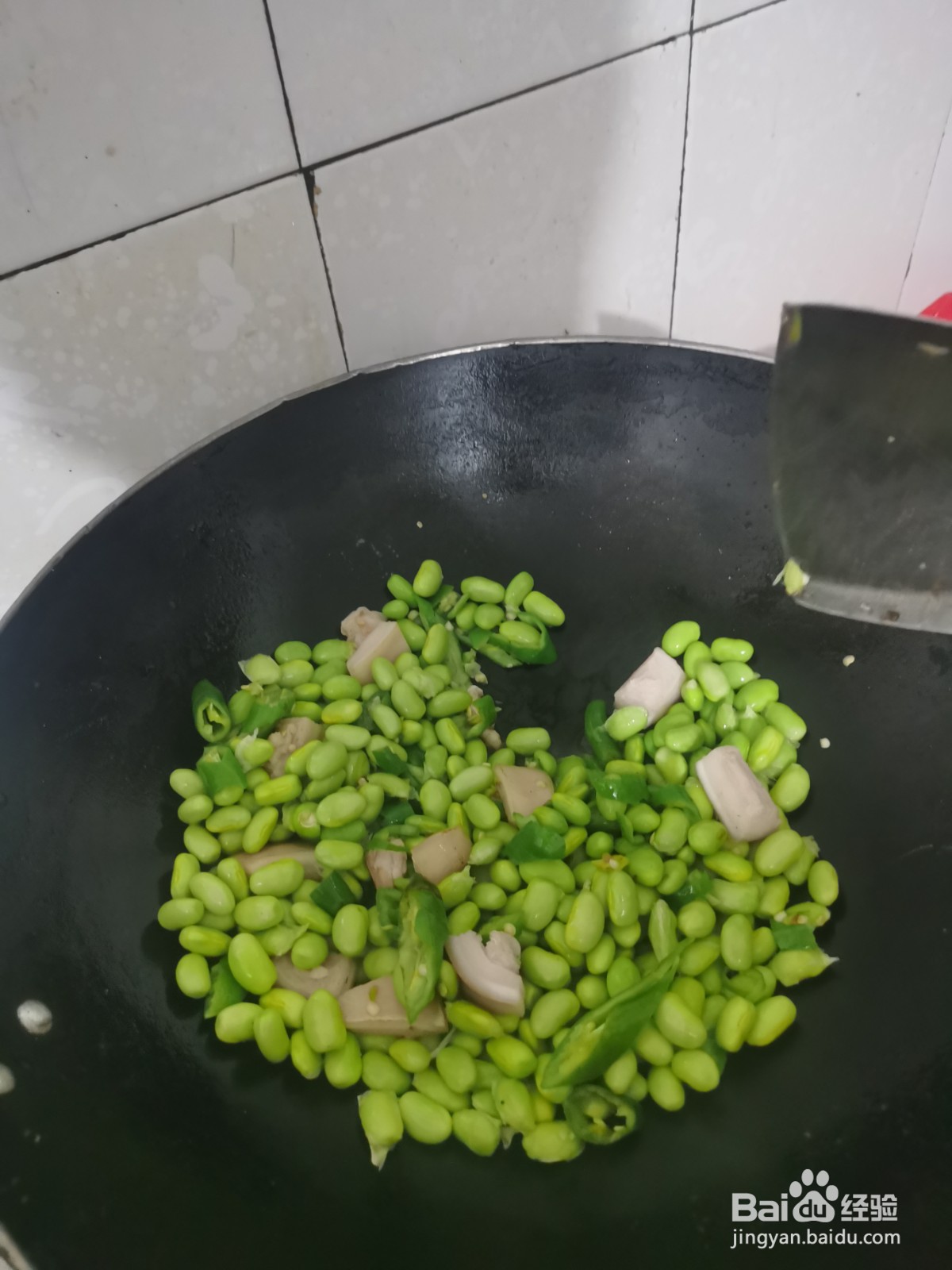 如何煮青豆肉末