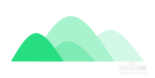 PPT中怎样使用曲线绘制山峰形状