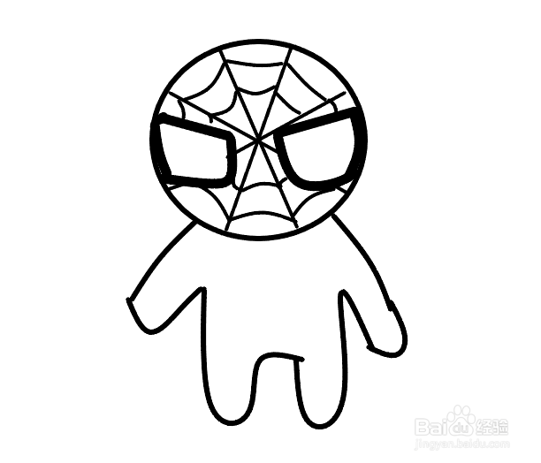 蜘蛛侠手绘怎么画？