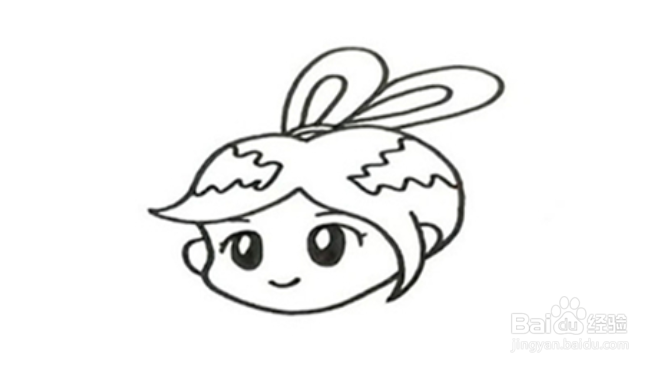 嫦娥奔月简笔画