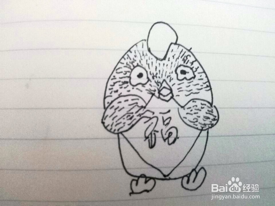 卡通小鸡的画法分享