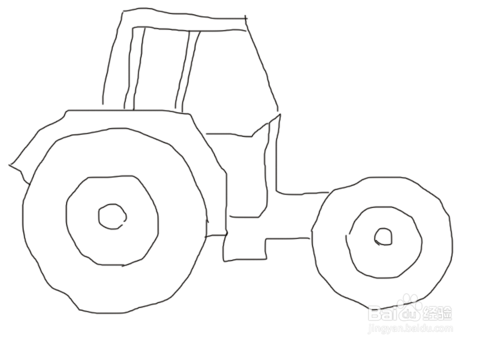photoshop画拖拉机