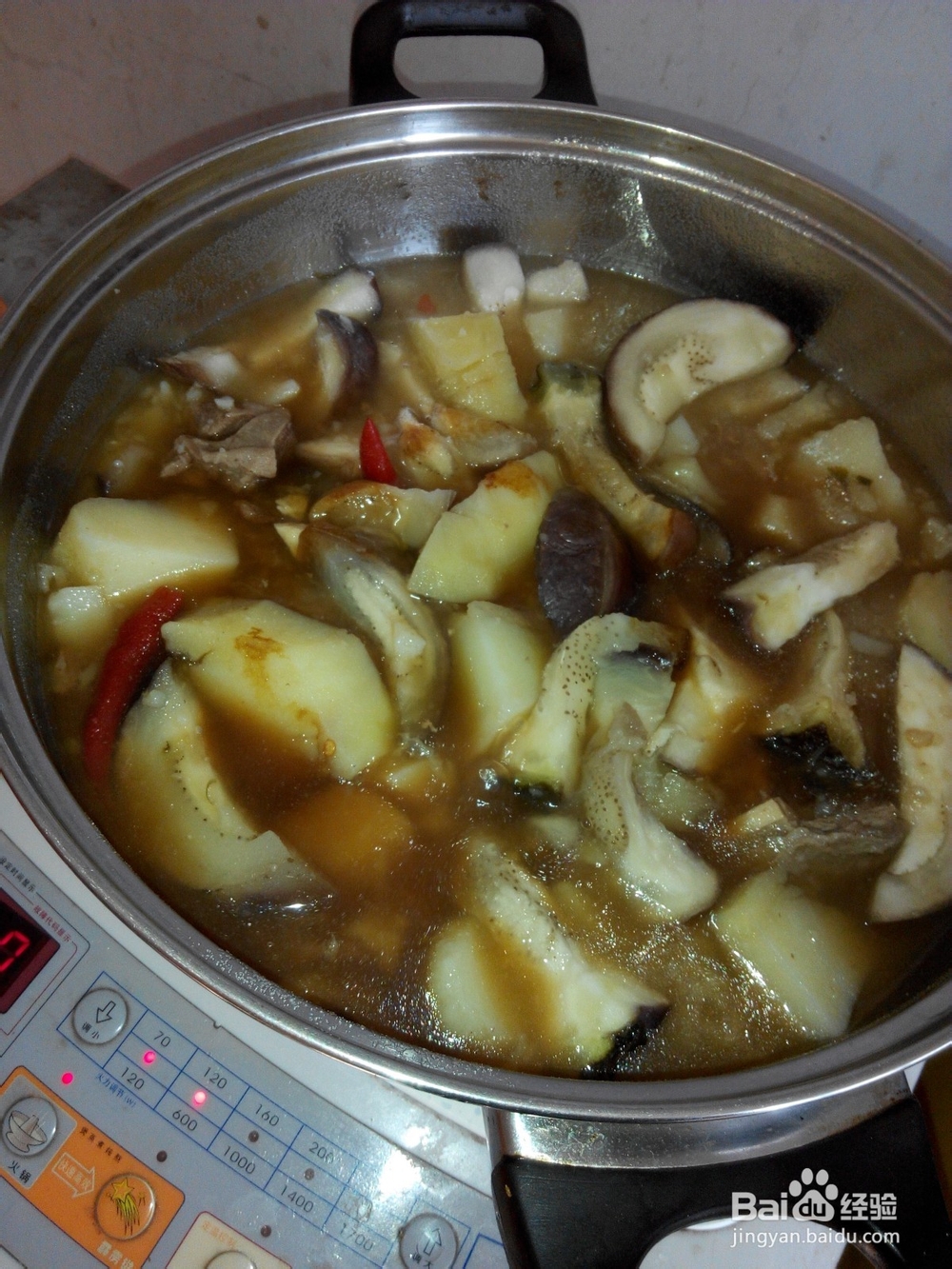 老汤炖土豆茄子