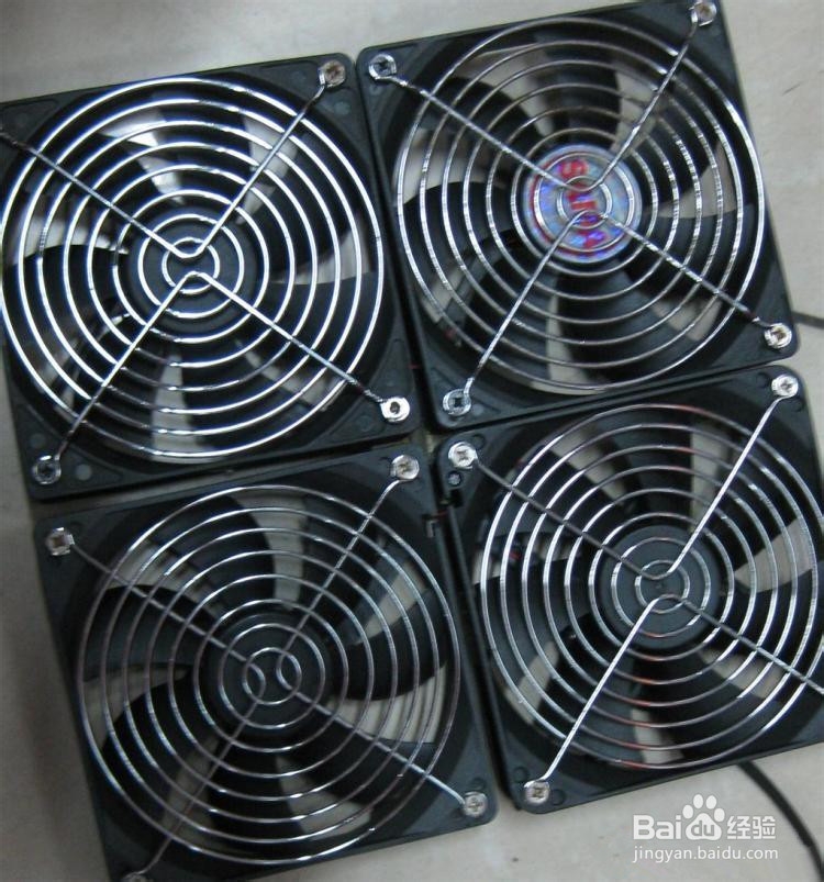 报废电源风扇环保再利用制作台扇