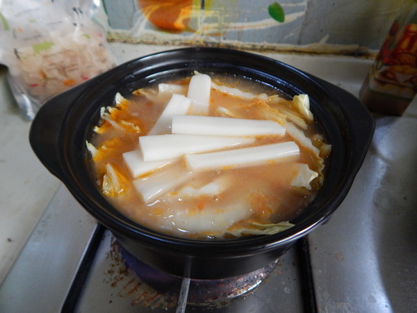 番茄牛肉汤煮年糕