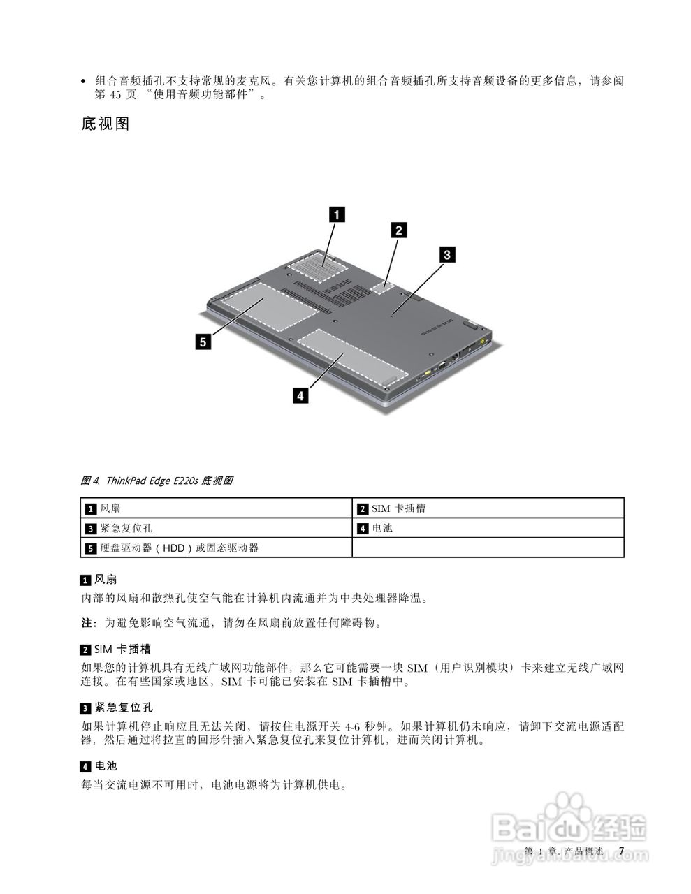 IBM(ThinkPad)E220s笔记本电脑使用说明书:[3]