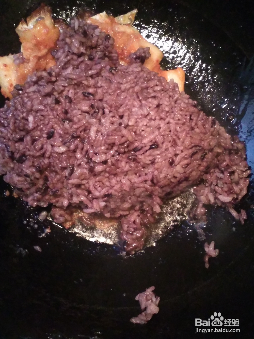 快捷：辣炒紫米饭