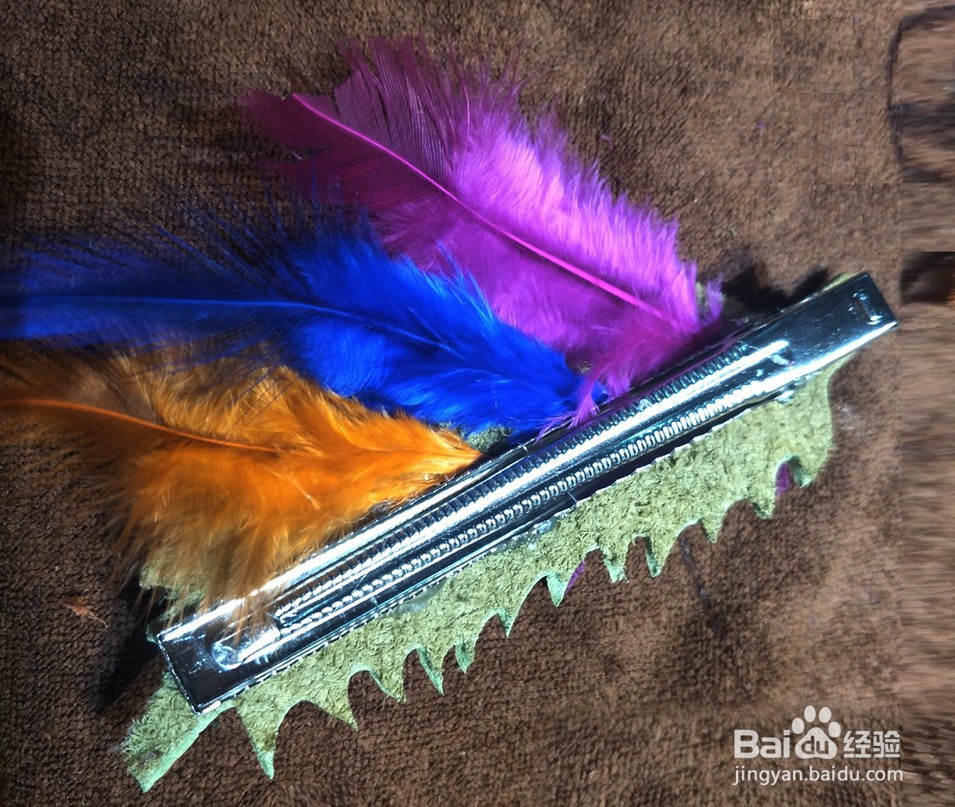 逼真的树叶 发夹